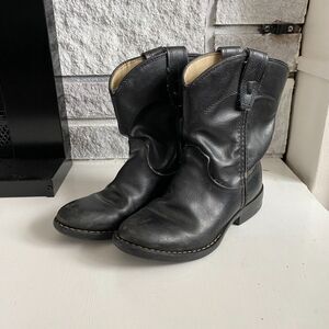 Vintage Bronco Leather Made in the USA Kid's Cowboy Cowgirl Boots Size 13 D